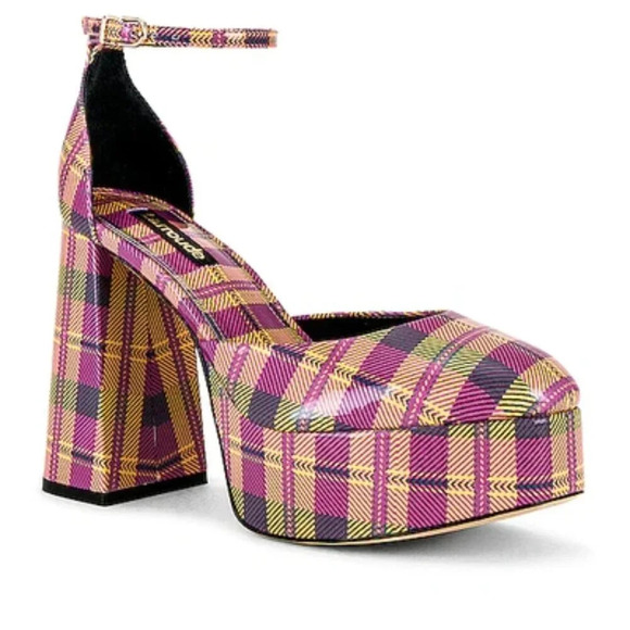 Larroude Ari Ankle Strap Platform Pump In Pink. Sz: 8 - Picture 3 of 14